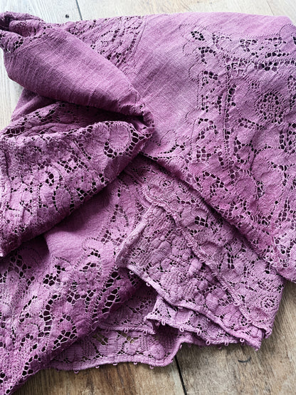 Vintage Lace Tablecloth or Curtain