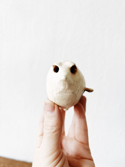 Hand Formed Ceramic Owl
