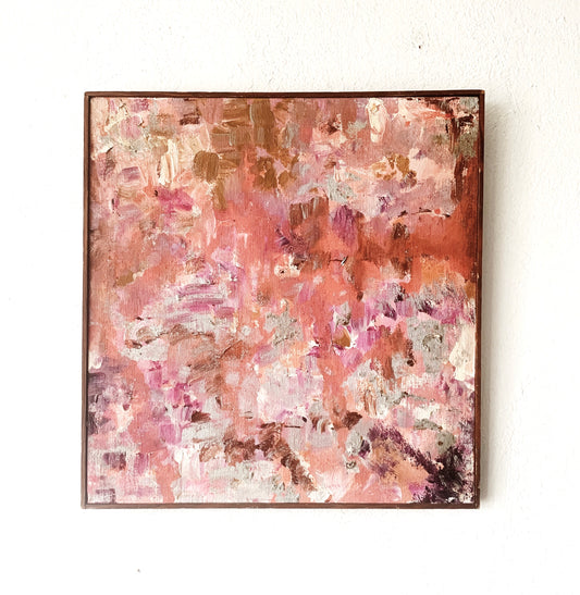 Vintage Framed Abstract Painting