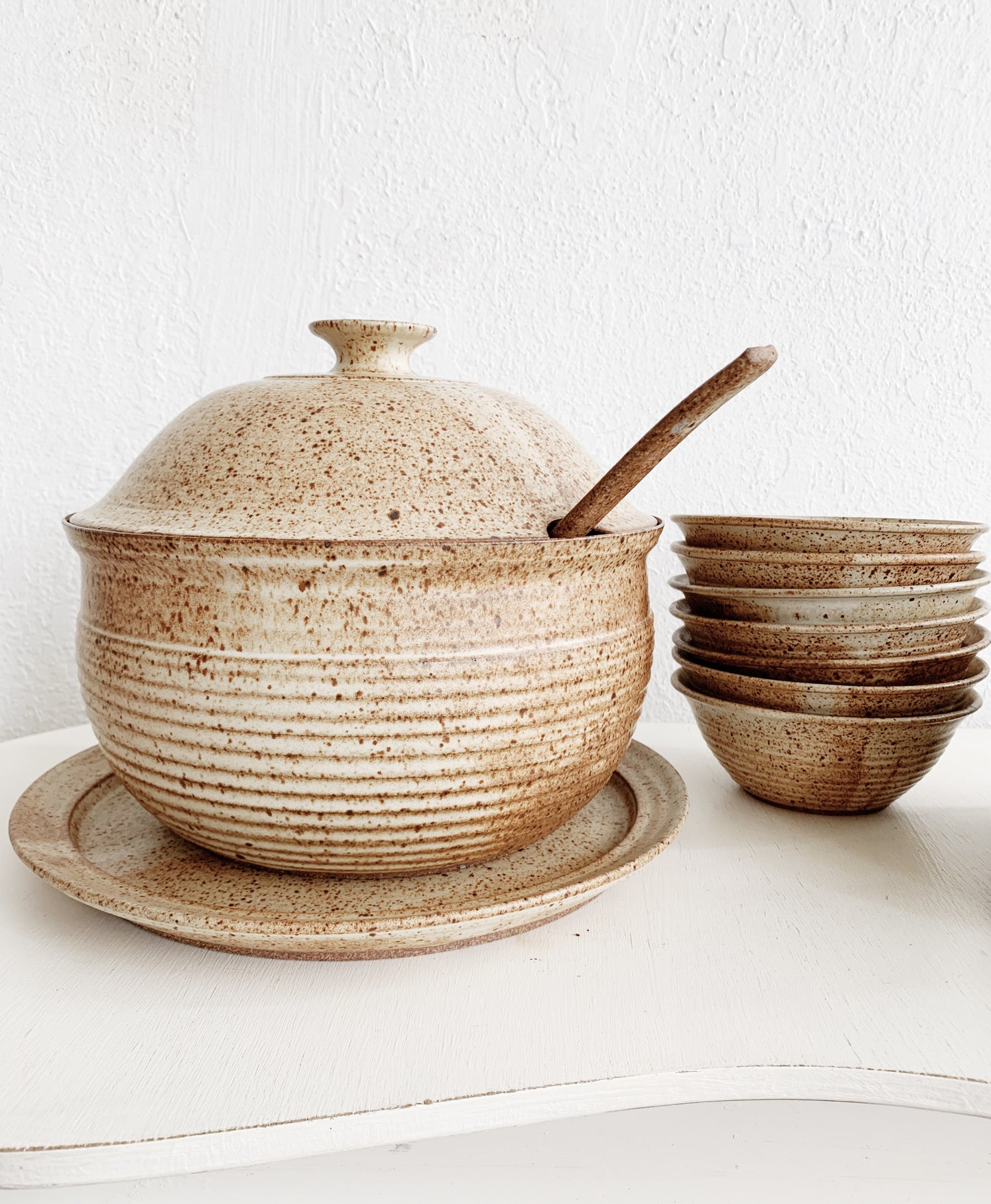 RESERVED Wool Dhurrie Rug/ Pozole Set