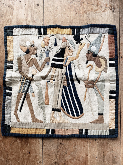 Vintage Art Deco Egyptian Revival Tapestry