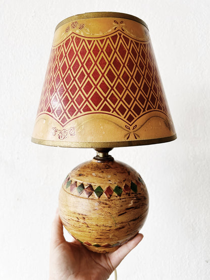 Vintage Ceramic Lamp with Shade
