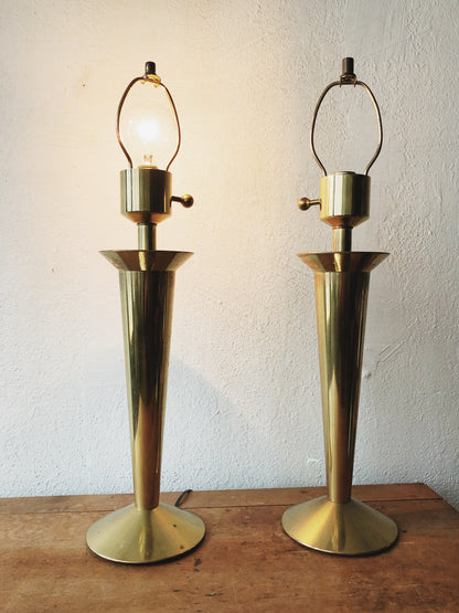 Vintage Regency Style Stiffel Brass Lamp