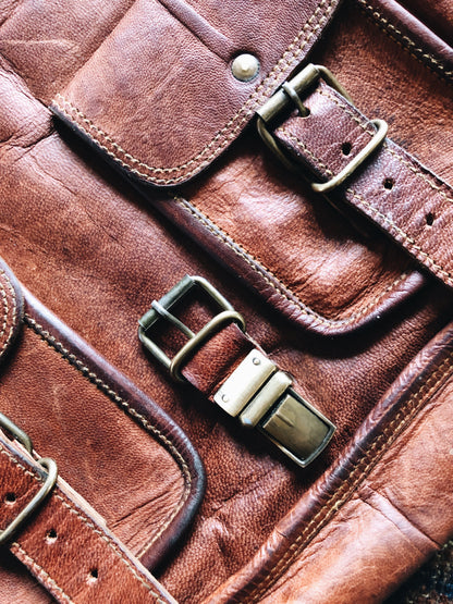 Vintage Leather Messenger Bag