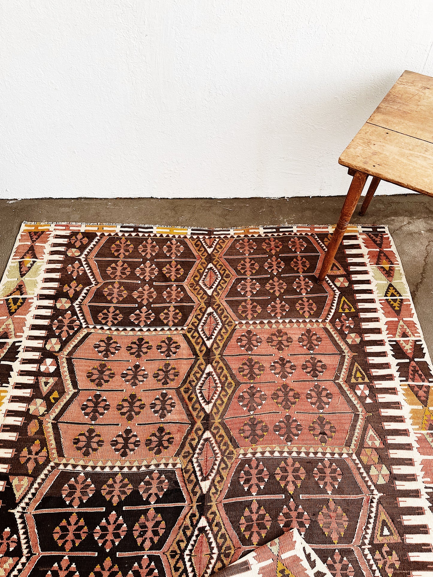 Extra Large Vintage Wool Dhurrie