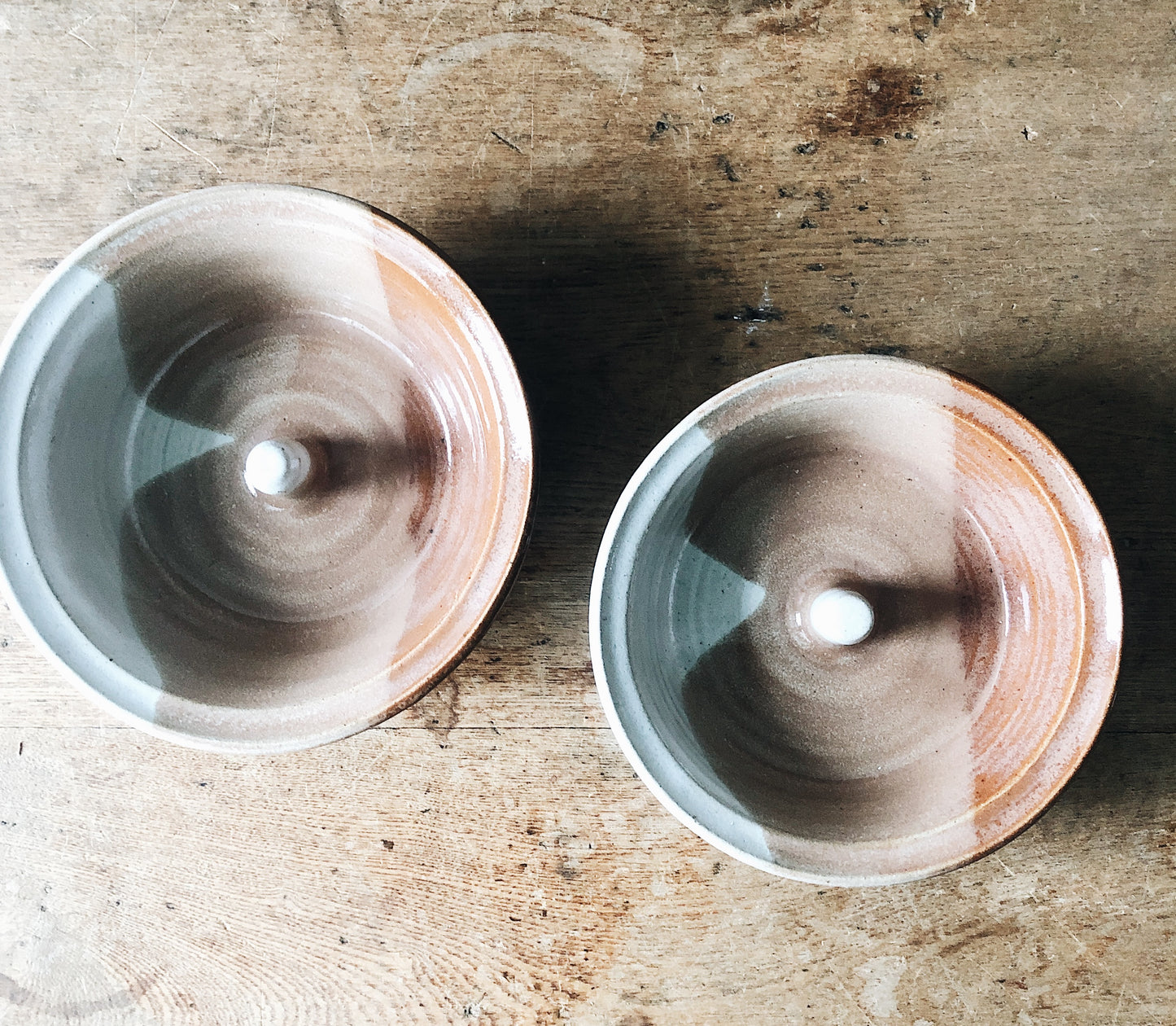 Pair of Vintage Ceramic Nipple Bowls