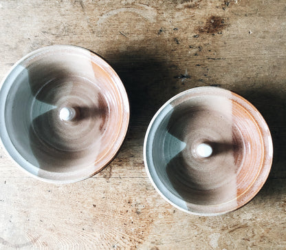 Pair of Vintage Ceramic Nipple Bowls