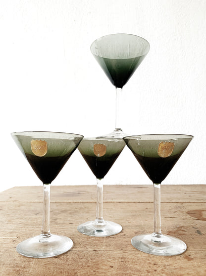 Mid Century Fantasy Cocktail Glasses