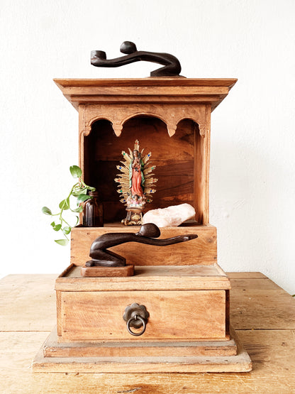 Large Antique Wood Altar