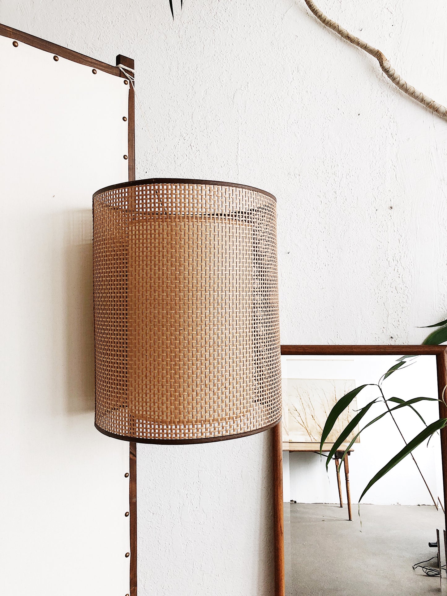 MCM Cane Lampshade