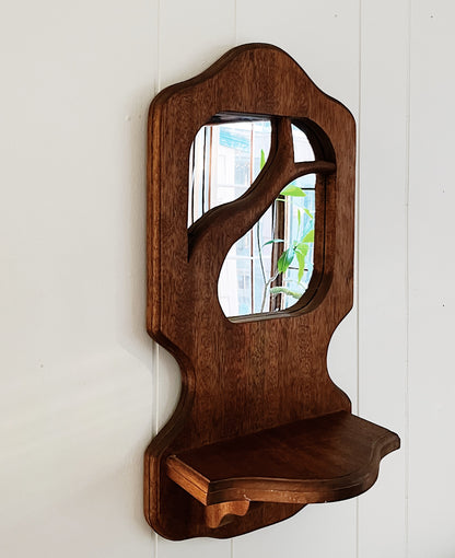 Vintage Mirrored Shelf