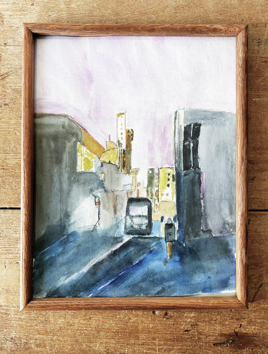 Original Vintage Framed Watercolor Painting