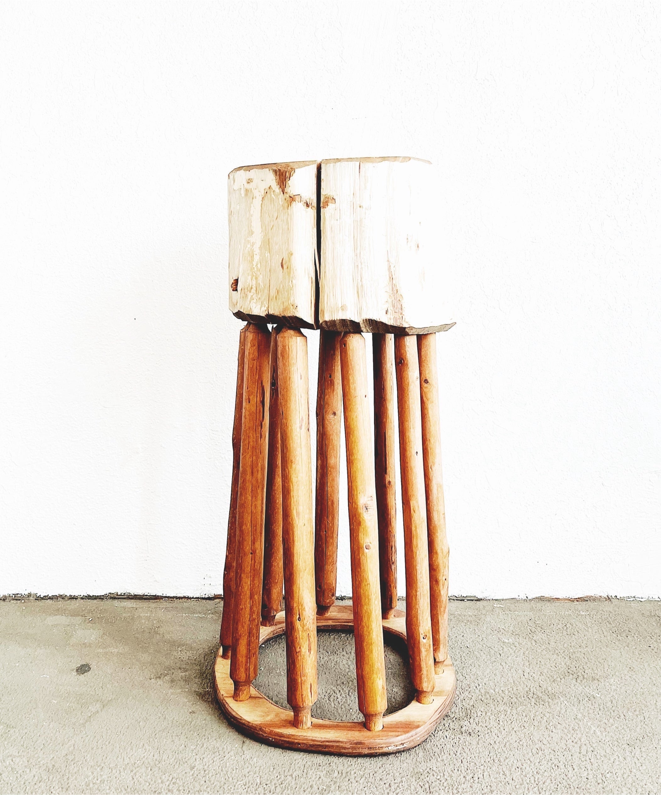 Handmade Wooden Stump Table - Thumbnail 3