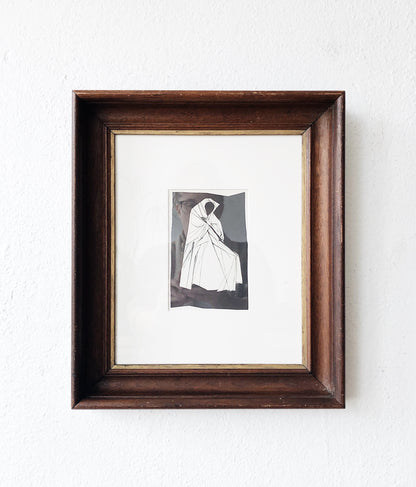 Vintage Mid Century Framed Lithograph