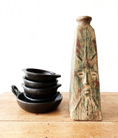 Tall Handmade Stoneware Art Pottery Vase