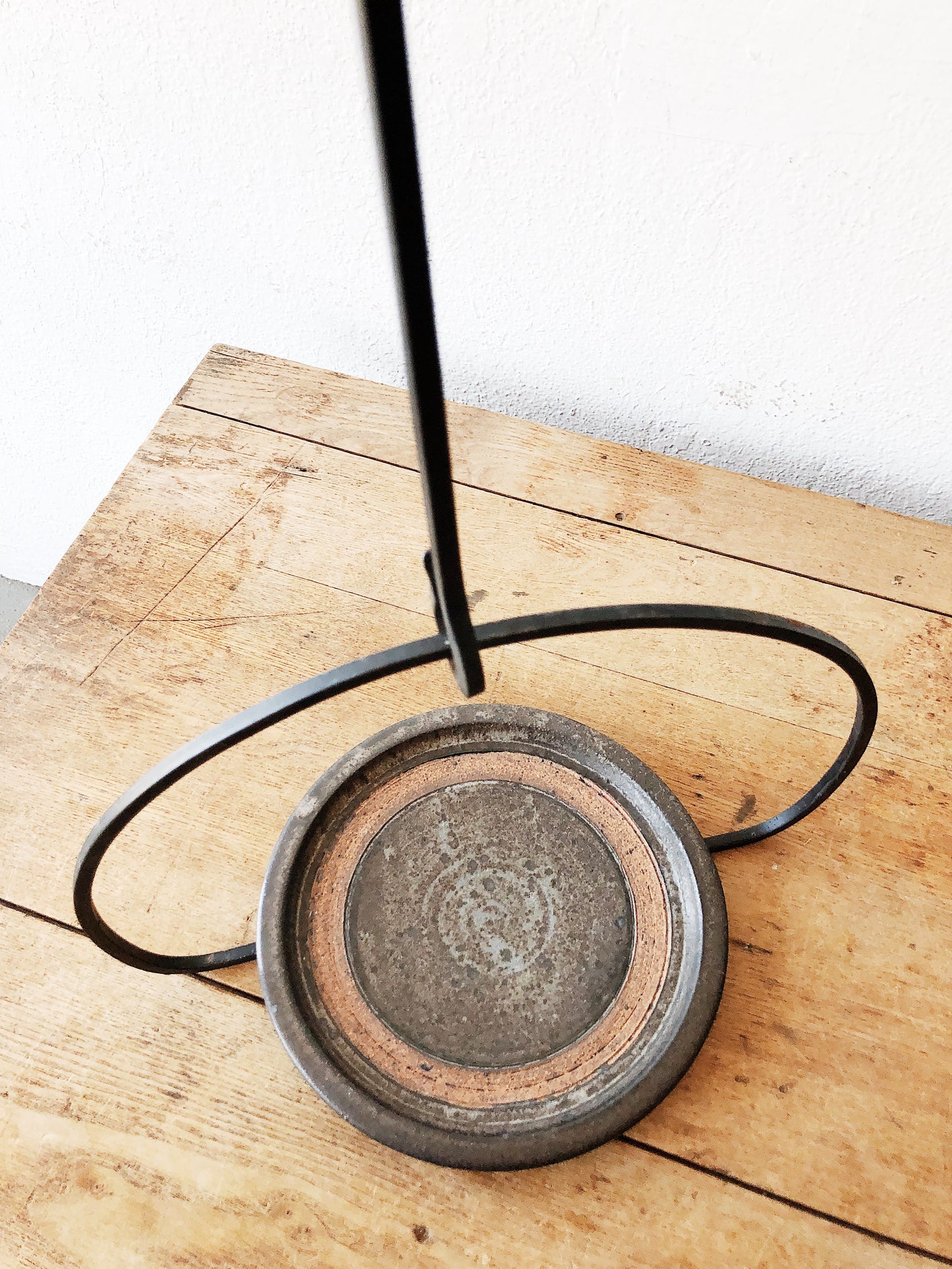 Vintage Iron Hanging Planter and Hook