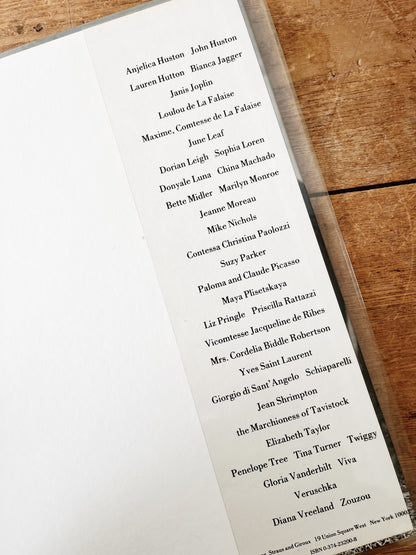 First Ed. Richard Avedon Photography Book