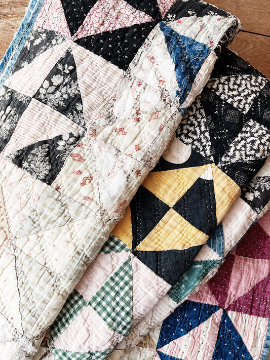 Antique Early 1900s Cotton Quilt