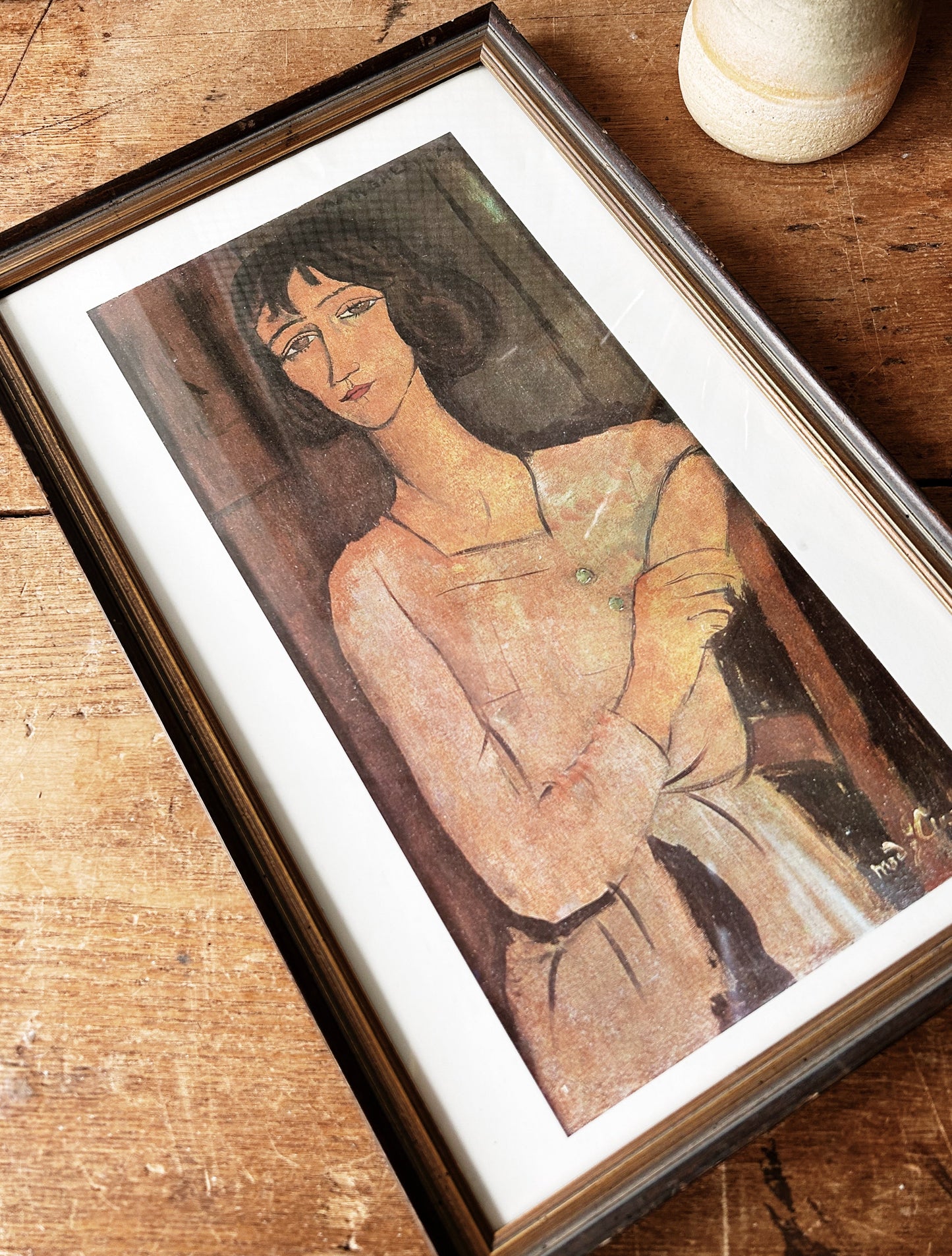 Vintage Framed Modigliani Print