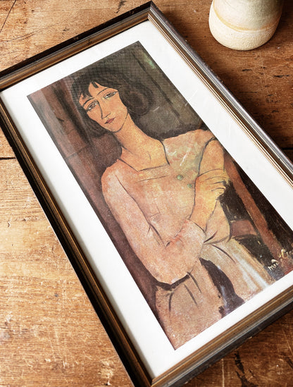 Vintage Framed Modigliani Print