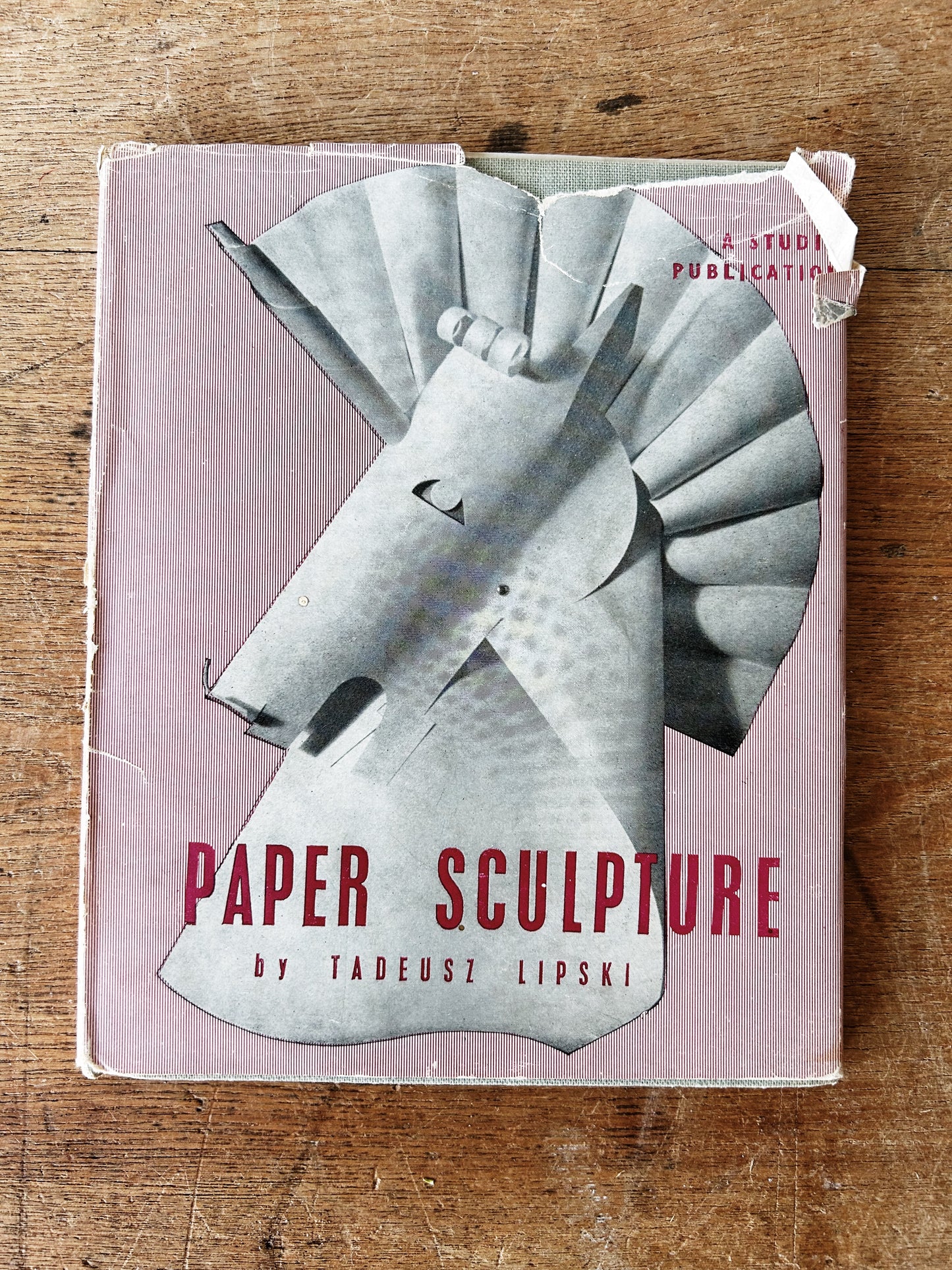 Rare 1947 Vintage Paper Sculpture Hardcover