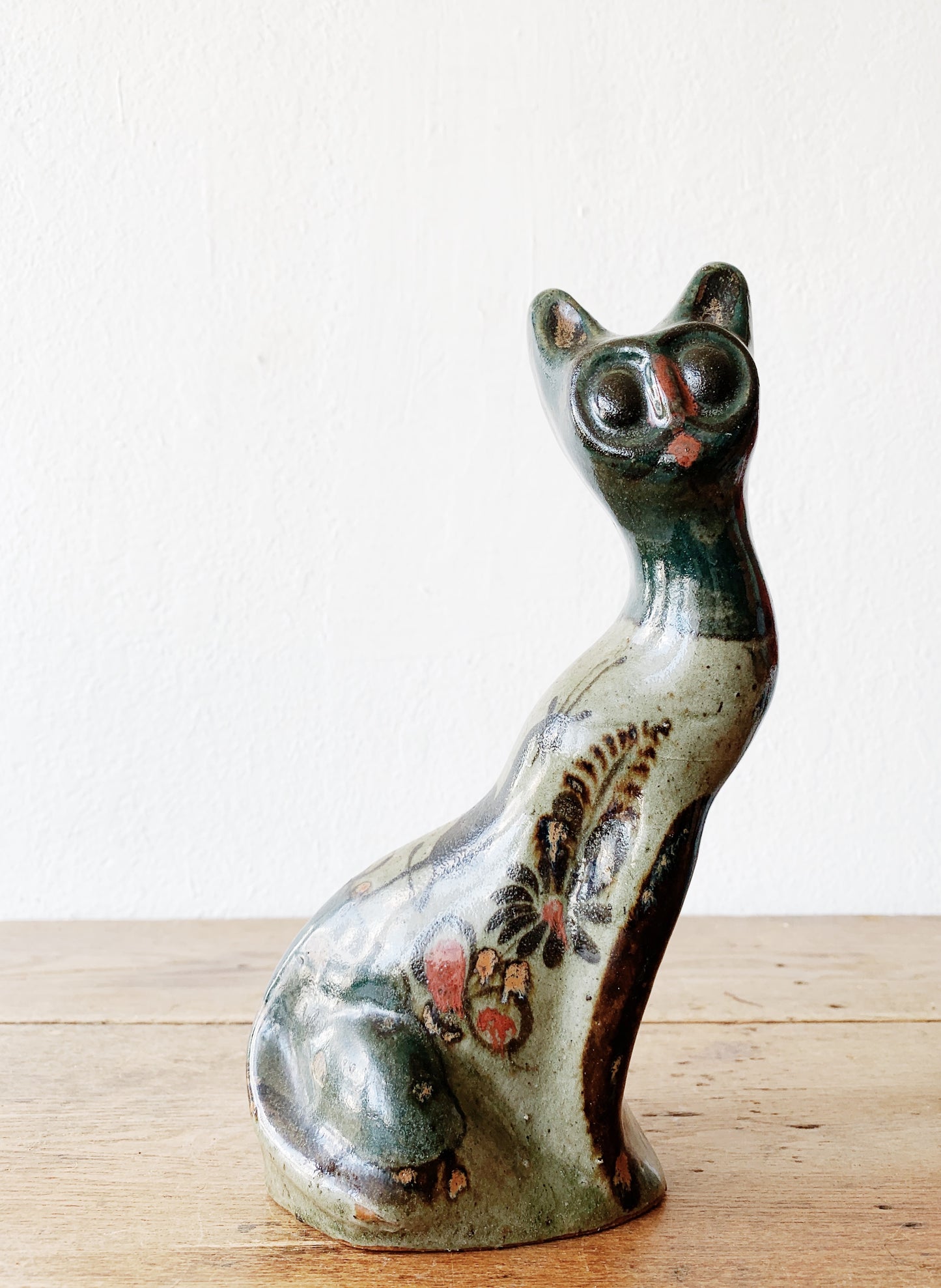 Vintage Tonala Pottery Cat