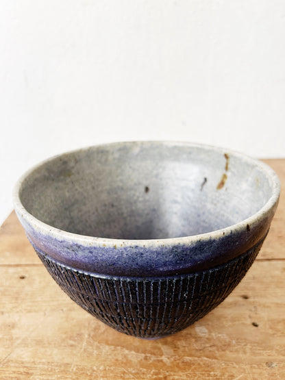Vintage Sgraffito Pottery Bowl