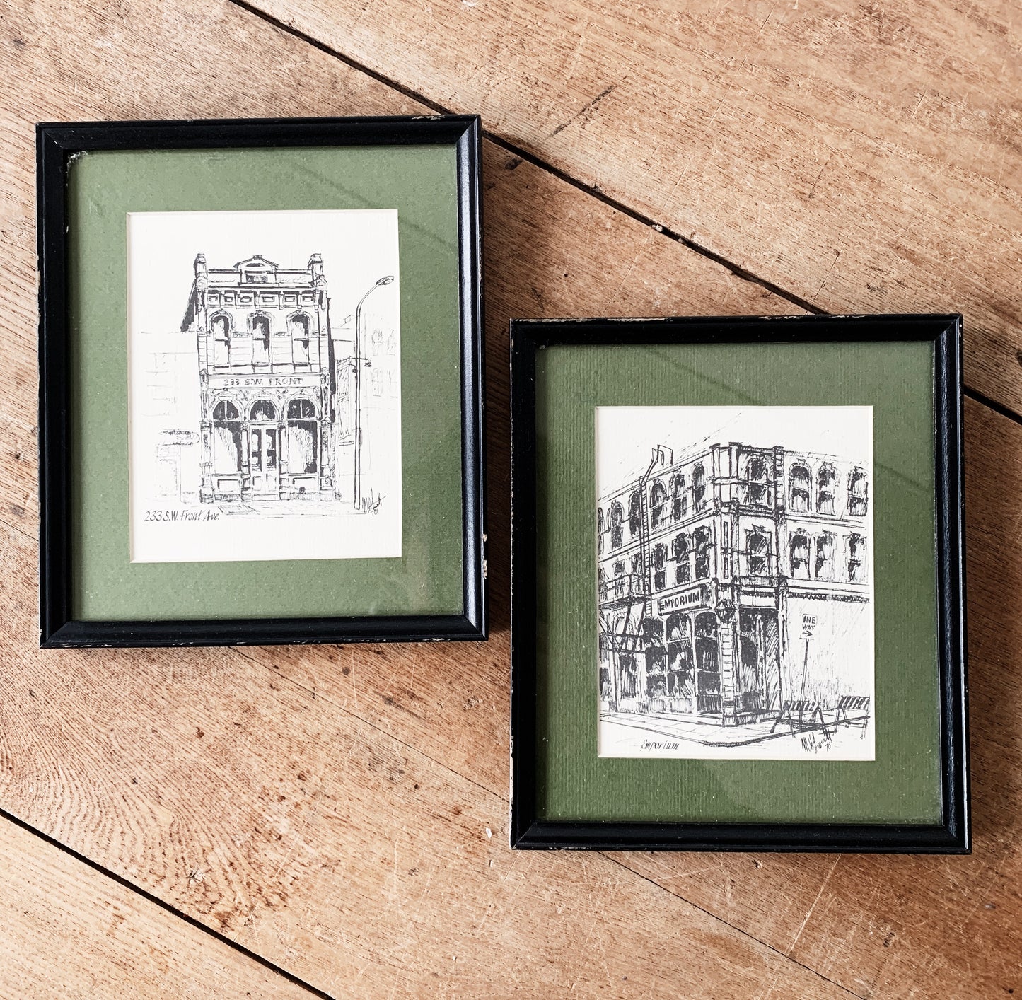 1970 M.H. Lovett Portland Architecture Sketches