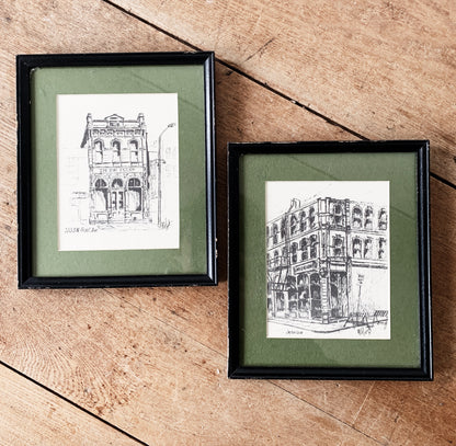 1970 M.H. Lovett Portland Architecture Sketches