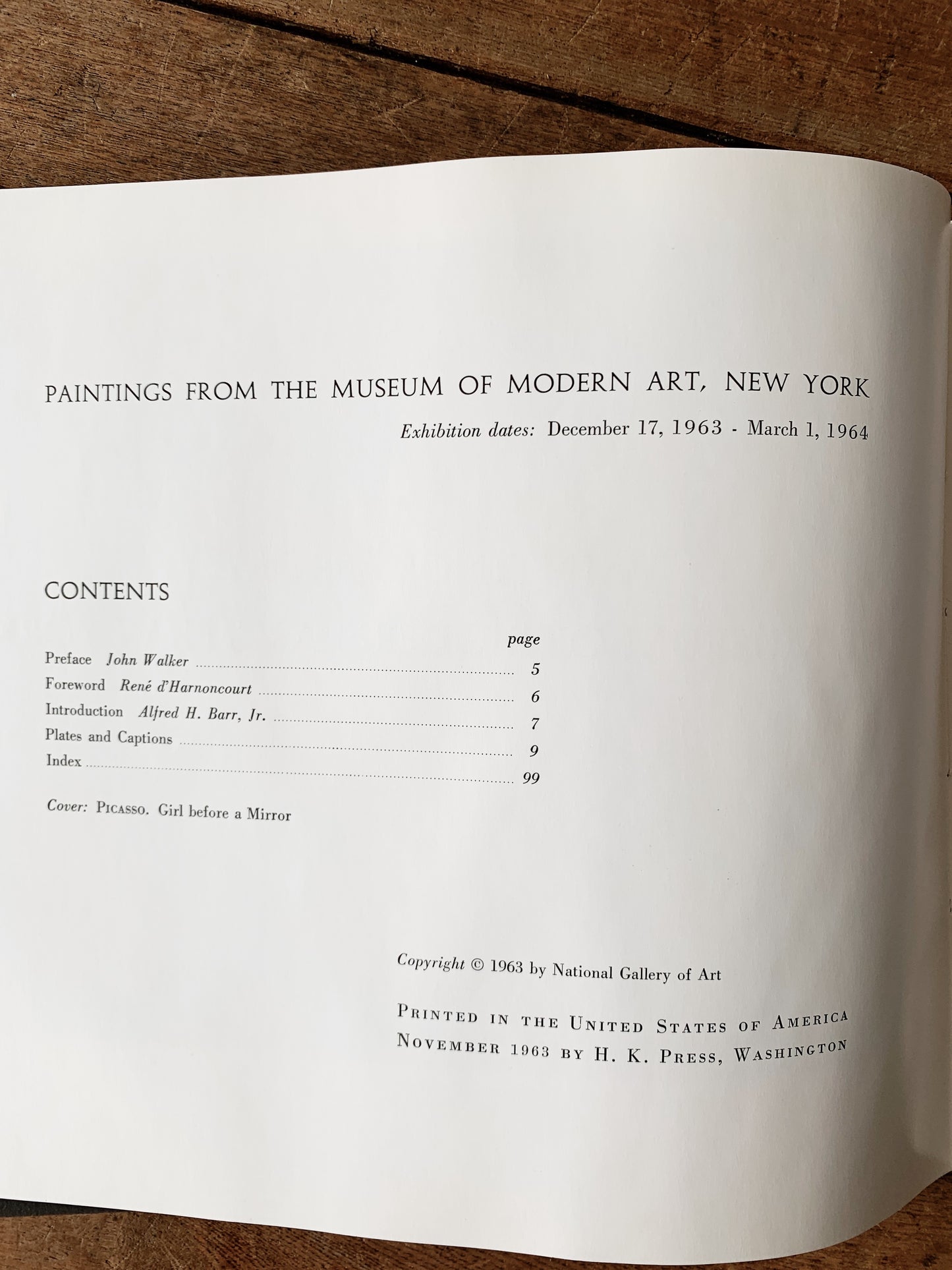 Paintings From The Museum Of Modern Art 1963