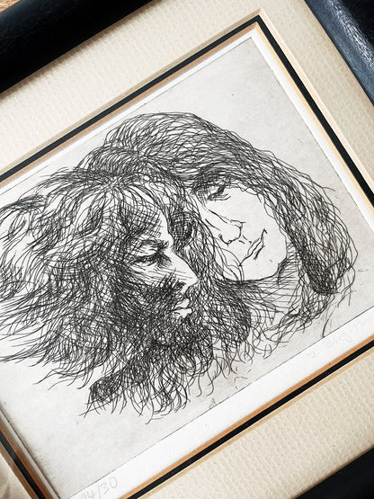 Vintage John Berg Etching