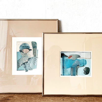 Vintage Jeannie Rand Original Framed Collage