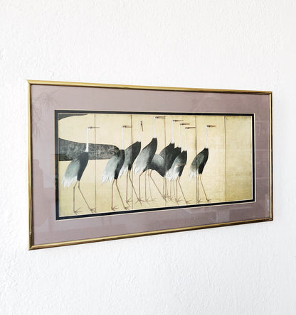 Vintage Mid Century Japanese Painting