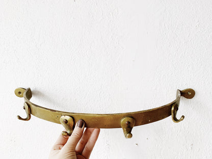 Aged Brass Pot Rack