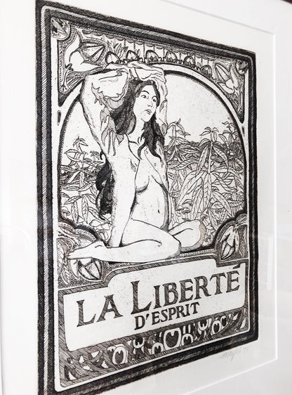 Vintage 1970s Etching