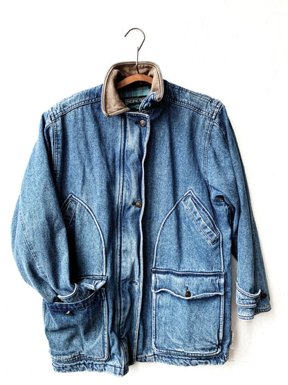 Vintage Denim Chore Coat