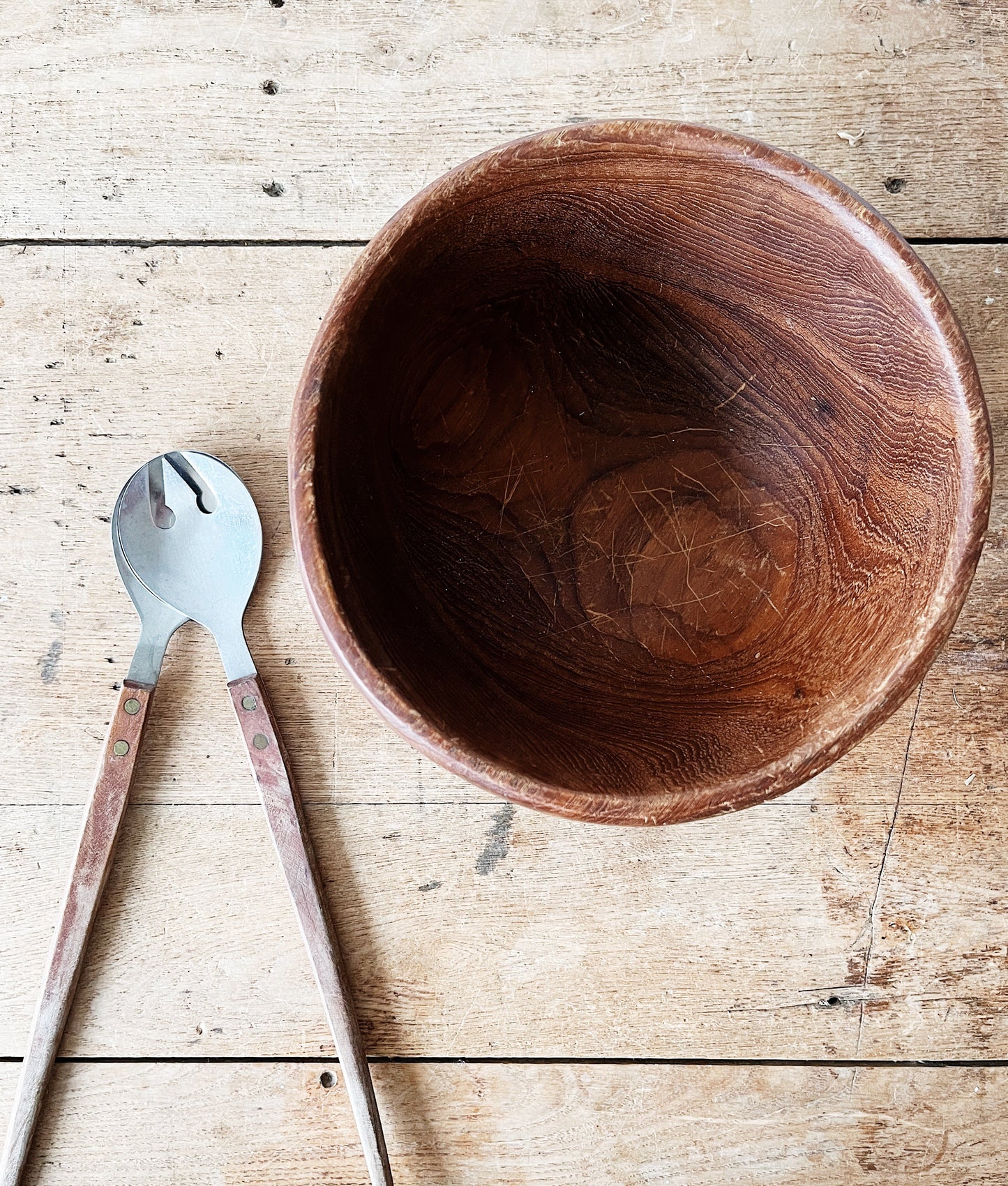 Mid Century Teak Salad Bowl