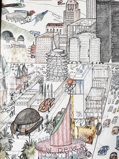 Vintage 1970s Los Angeles Poster