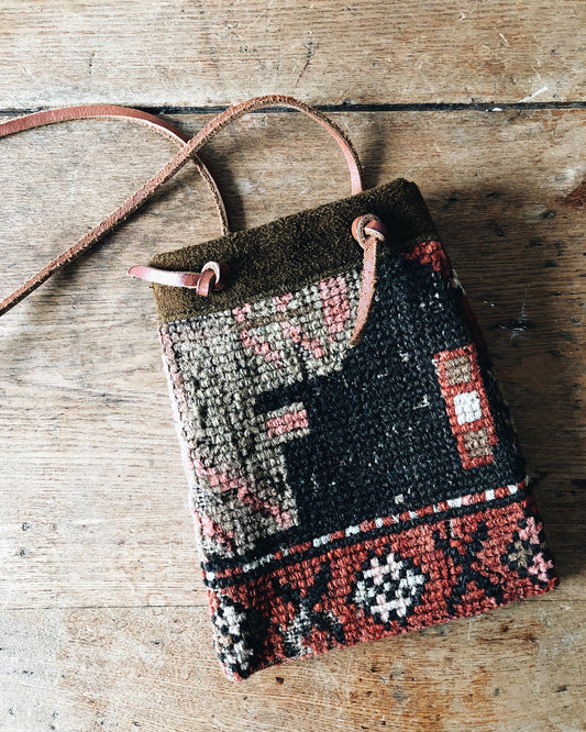 Petite Reversible Kilim Pouch