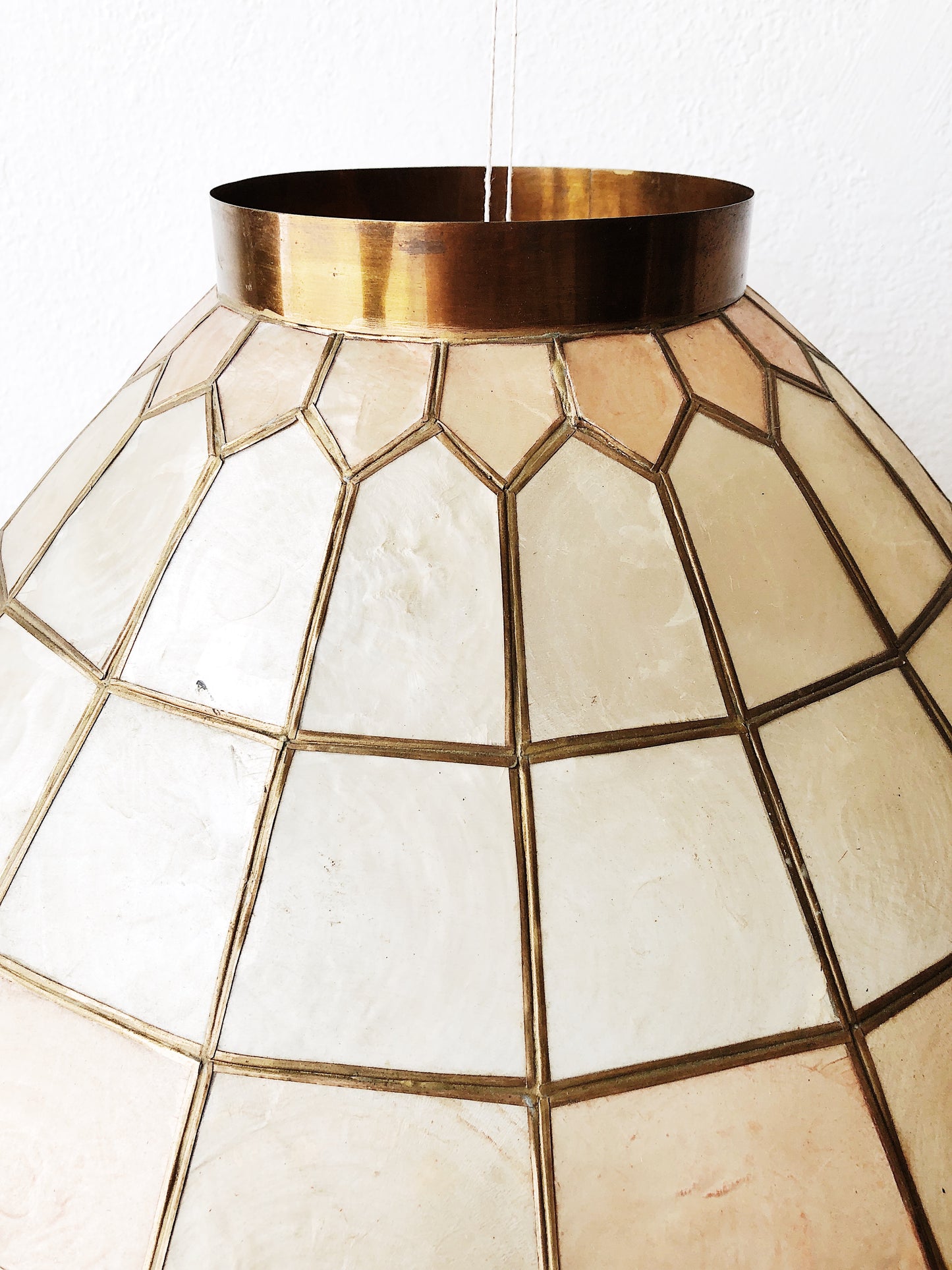 Vintage Capiz Lampshade