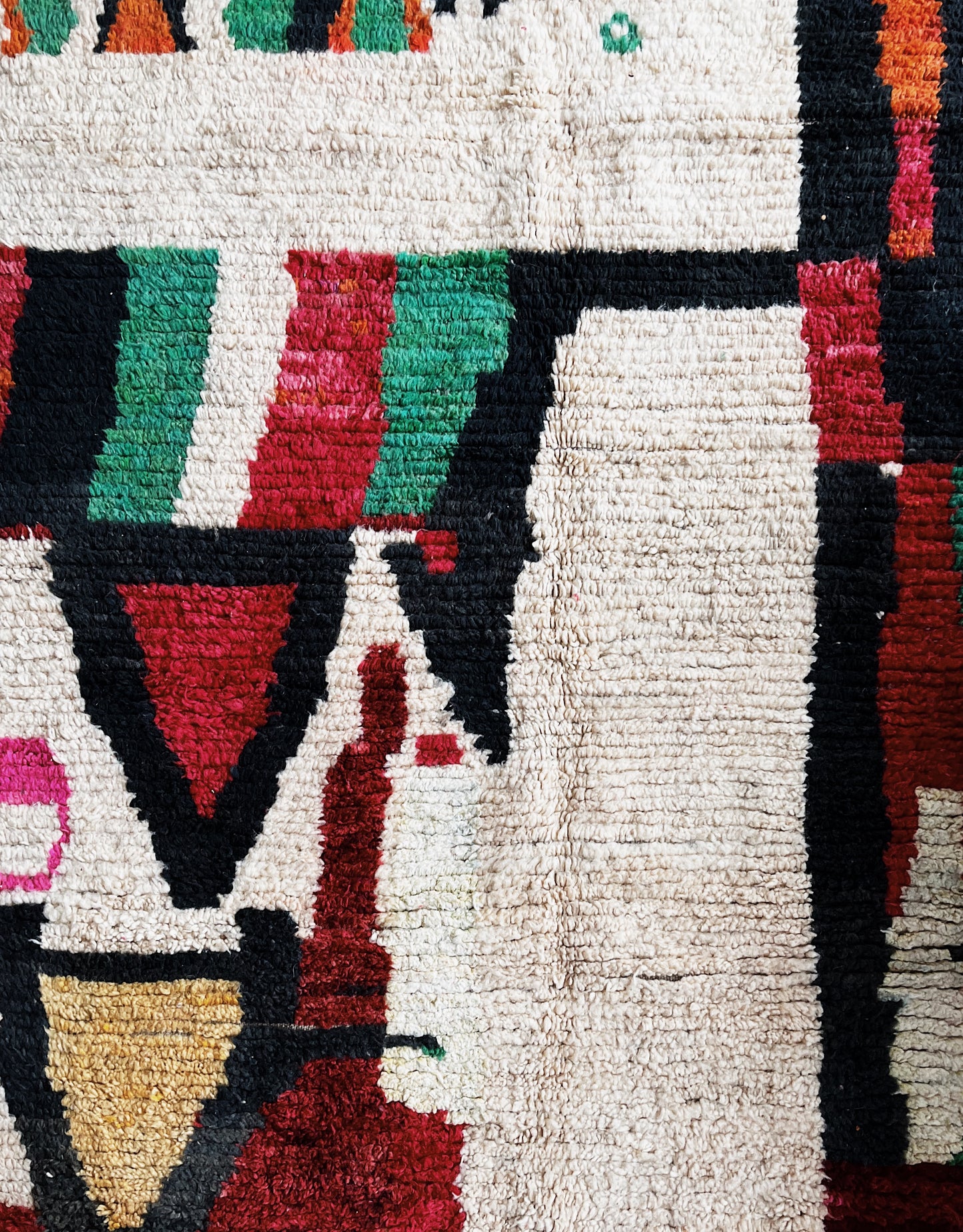 Large Vintage Moroccan Wool Rug