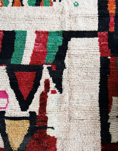 Large Vintage Moroccan Wool Rug