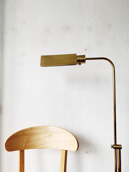 Vintage Brass Floor Lamp with Dimmer