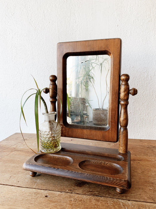 Vintage Table Top Mirror/Jewelry Holder