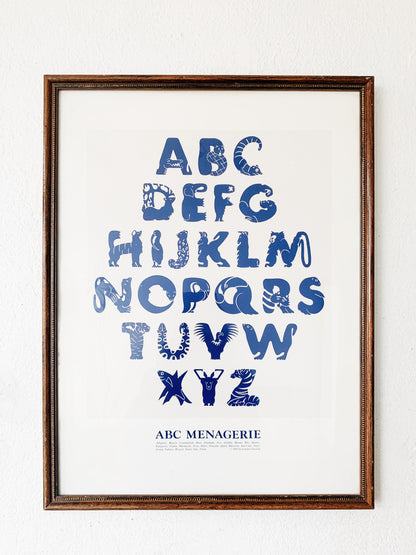 Vintage ABC Menagerie Framed Print