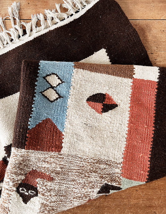 Vintage Wool Gnome Rug