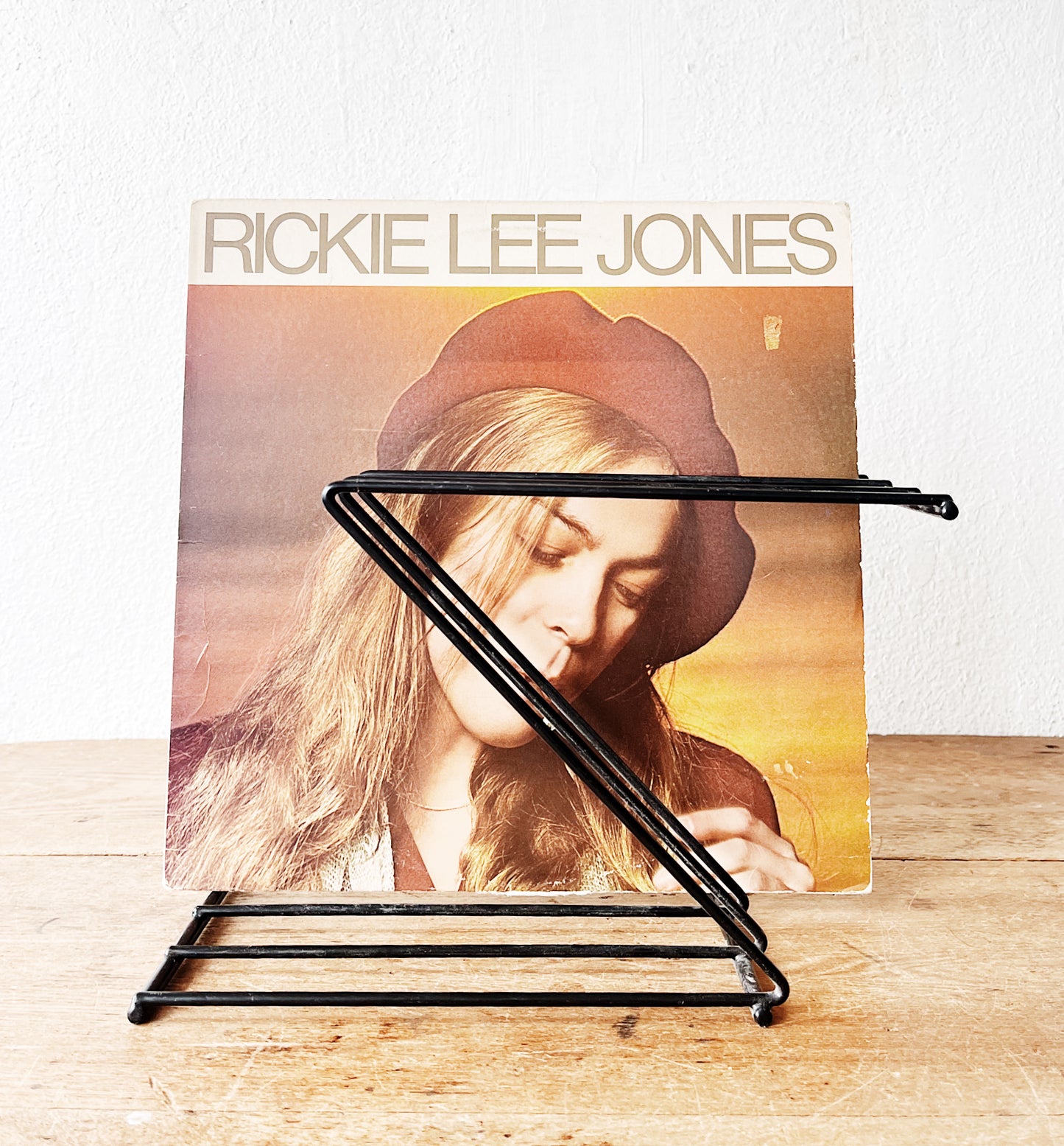 Vintage Metal Record Rack