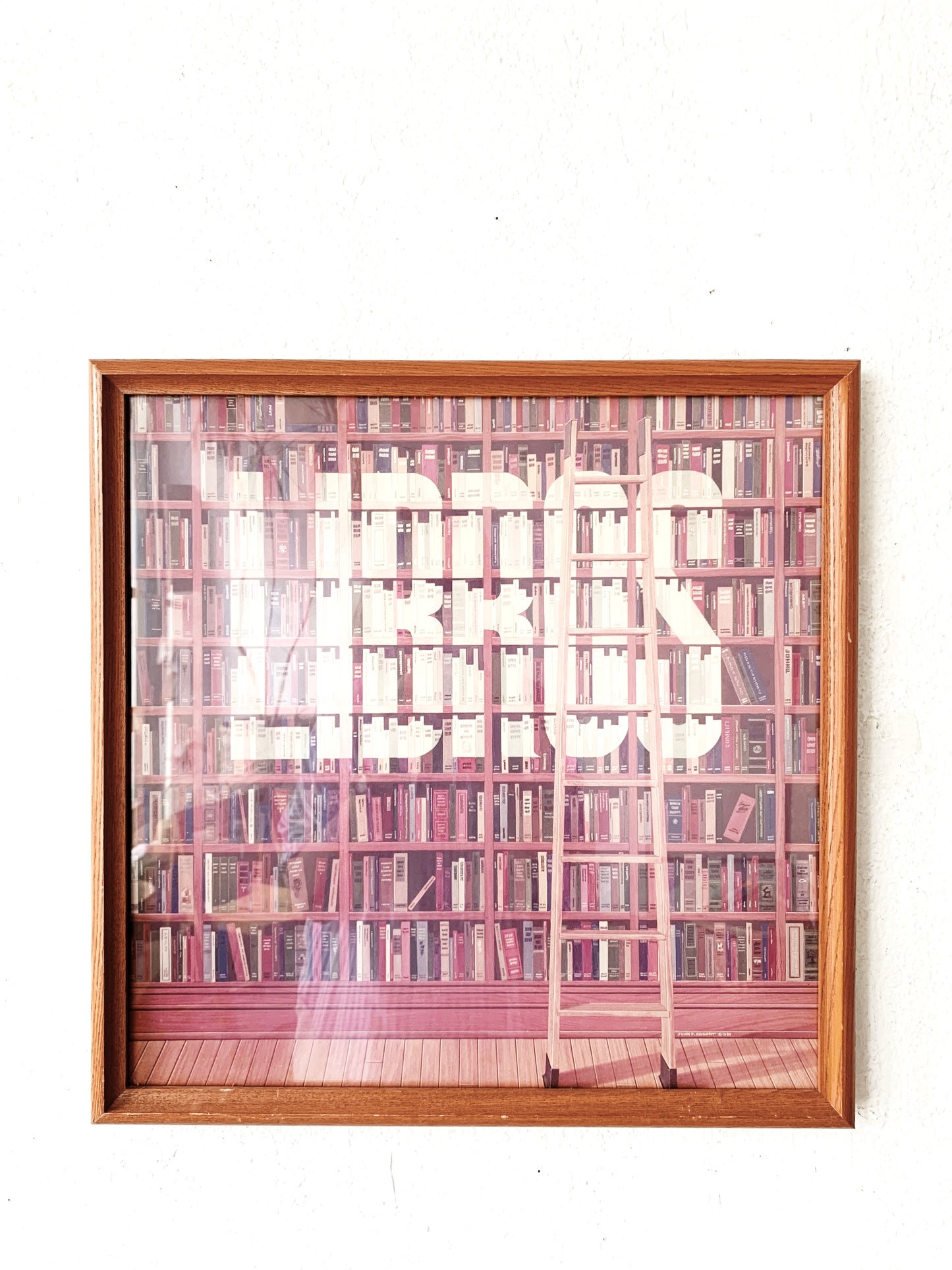 Framed Libros Print c1985