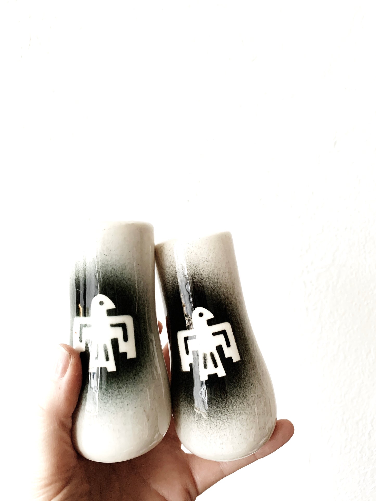 Vintage Ceramic Thunderbird Salt and Pepper