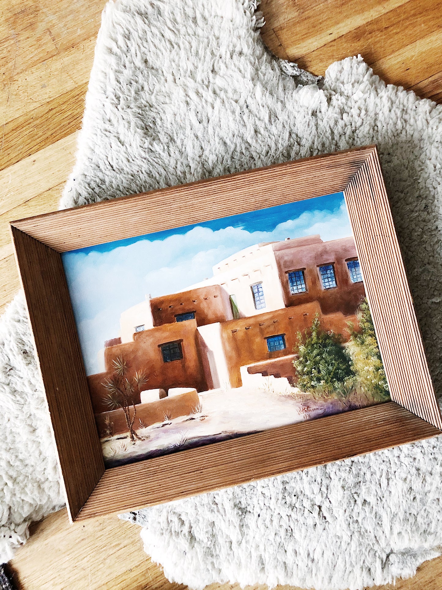 Vintage Framed Canvas Print